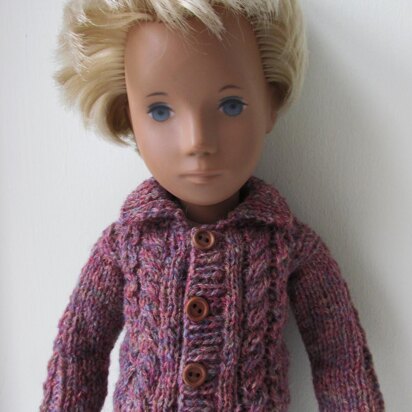 Sasha Doll Cable Knit Jacket Knitting Pattern