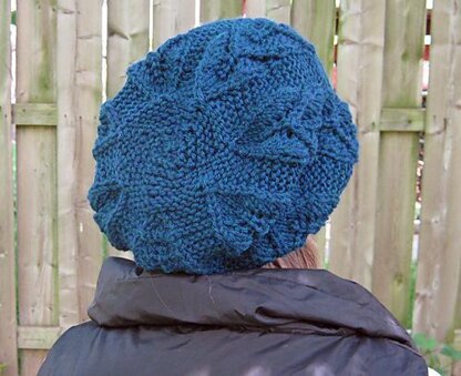 Hooked for Life Slouchy Leaf Hat PDF