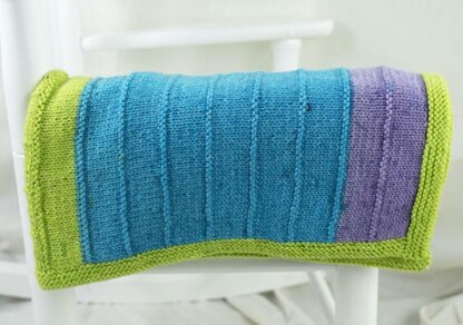 Playful Squares Baby Blanket in Cascade Yarns Whirligig - DK595 - Downloadable PDF