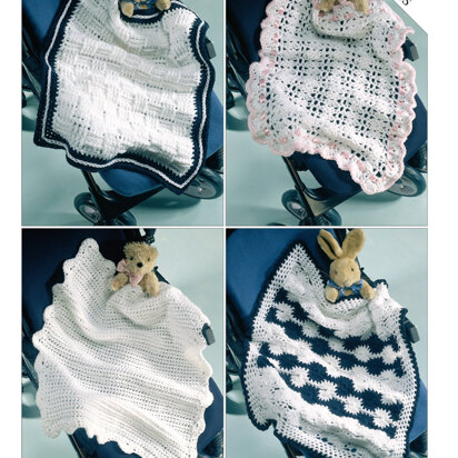 Baby Blankets in Sirdar Snuggly DK - 3086 - Downloadable PDF