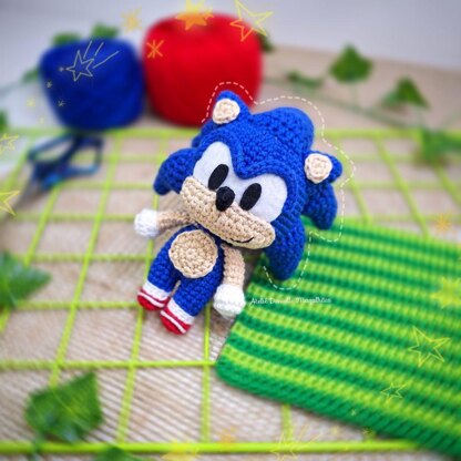 Sonic, the hedgehog amigurumi pattern