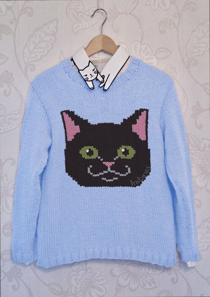 Cat sweater patterns sale