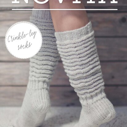 Crinkle Socks in Novita Nalle - Downloadable PDF - knitting pattern