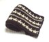 Geometric Stripes Two-Tone Mens Crochet Scarf