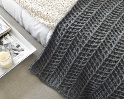 Hayden Chevron Crochet Blanket