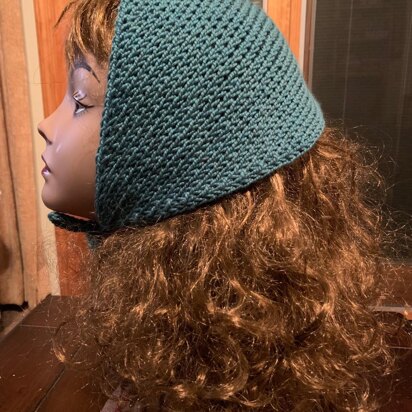Head Scarf -- a loom knit pattern - knitting pattern