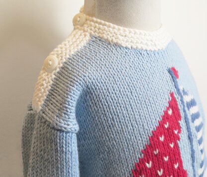 Sailing Boat Sweater for Babies and Toddlers