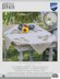 Vervaco Linen Tablecloth Garden Equipment Cross Stitch Kit - 80cm X 80cm/32in X 32in