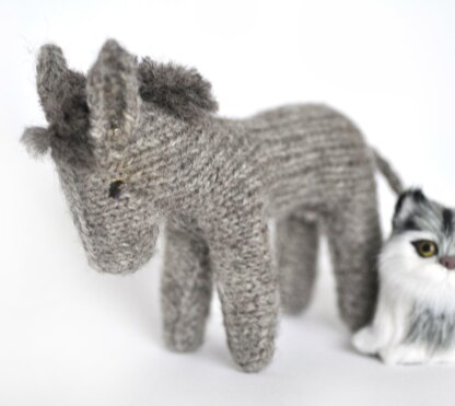 Little gray donkey