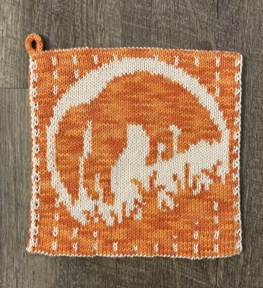 Woodland Fox Potholder