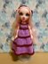 Lavender maxi Dress for fashion Rainbow dolls