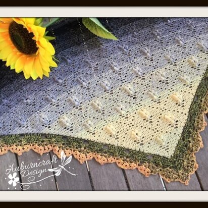 A Solitude of Flowers Shawl