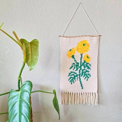 Marigold Flower Tapestry