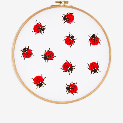 DMC Lady Birds Embroidery Pattern - PAT1543 - Downloadable PDF