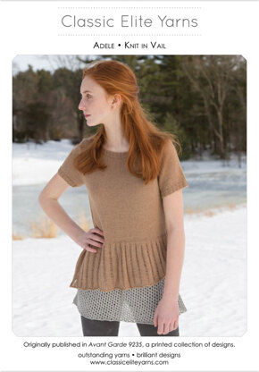 Adele Top in Classic Elite Yarns MountainTop Vail