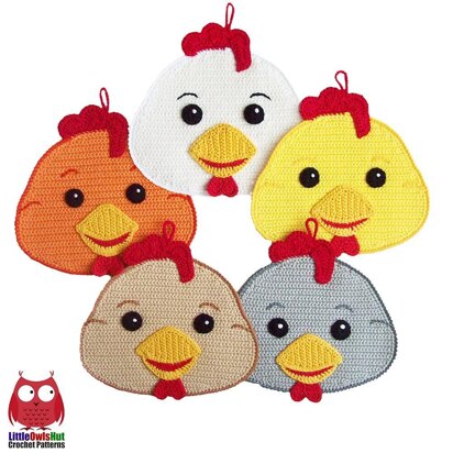 143 Young Rooster Decor or potholder