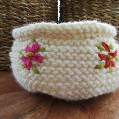 Embroidered Container