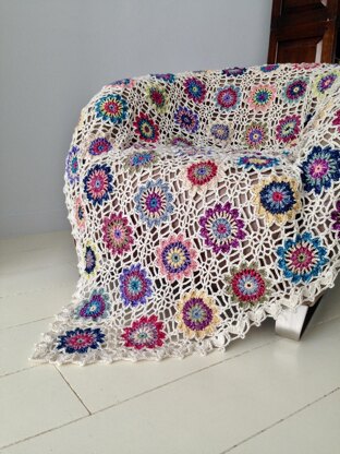 Batik Flower Blanket