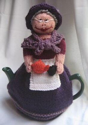 Grandma and Her Cat Tea Cosy