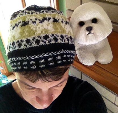 Bichon frise beanie