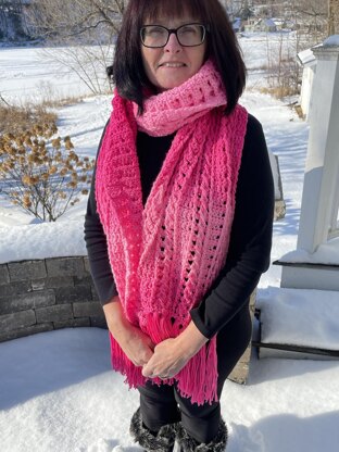 "Cables and Braids" Scarf