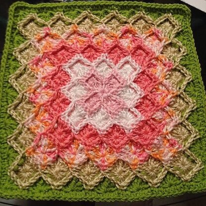 Lush Garden Bavarian Stitch Afghan