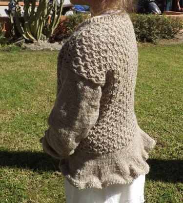 Honey Trellis Girls Cardigan