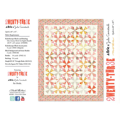Moda Fabrics 2wenty-thr3e Quilt - Downloadable PDF