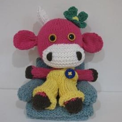 Knitkinz Pink Cow - knitting pattern