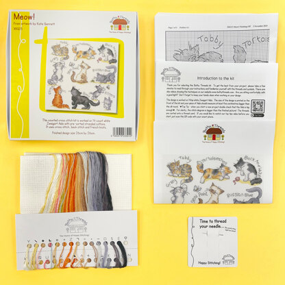 Bothy Threads Meow! Cross Stitch Kit