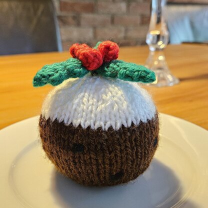 Knitted Christmas Pudding