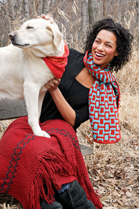 Aztec Scarf in Spud & Chloe Sweater - 9501 (Downloadable PDF)