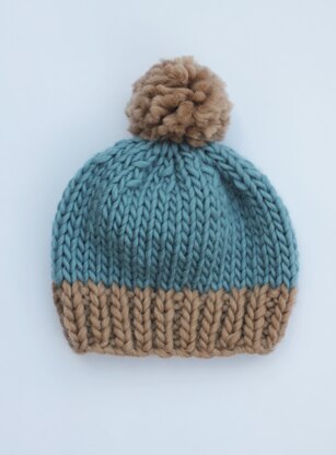 Two-tone Chunky Beanie