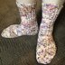 Speckled Cable Socks