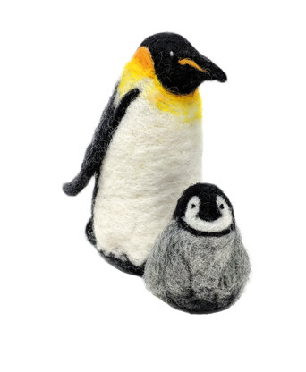 The Crafty Kit Company Emperor Penguins Needle Felting Kit - 20cm