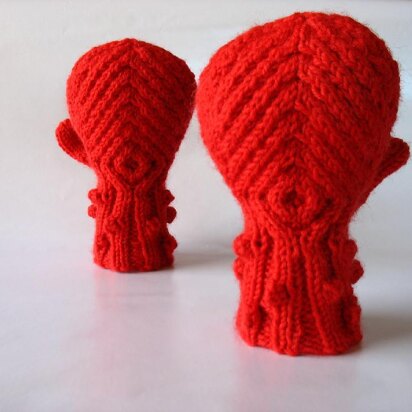 Octopus Mittens - knitting pattern