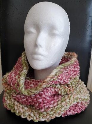 Easy Peasy Snood - Moss Stitch