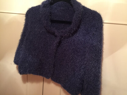 blue mohair cardi