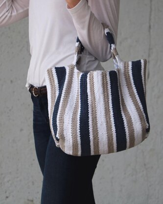 Stockinette Stripe Tote