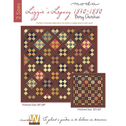 Moda Fabrics Lizzie's Legacy Quilt - Downloadable PDF