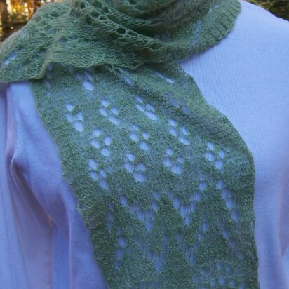 Trees in Snow (cashmere scarf)