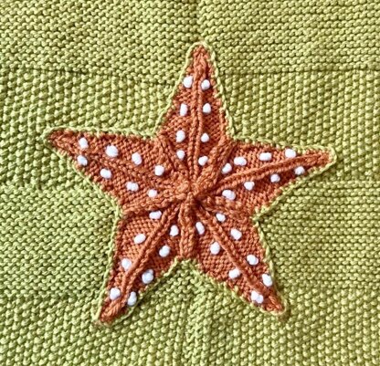Starfish Throw/Blanket in Debbie Bliss Cashmerino Aran