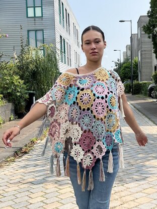 Fortune Flower Poncho
