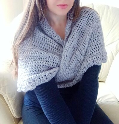 Crochet Katrine Highland Sontag Shawl Pattern