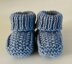 Baby Seed Stitch Booties 0-3 & 3-6 Months