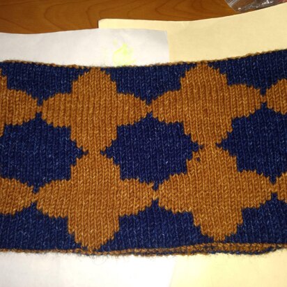 Double Knit Quatrefoil Cowl