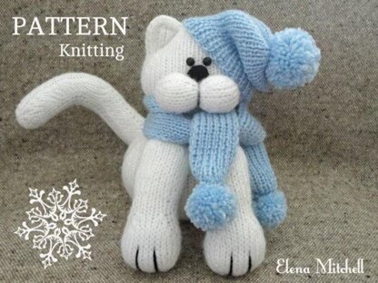 Knitting PATTERN Cat Baby Kids Toys