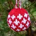 Danish Cross Christmas Bauble Knitting Pattern - Christmas Knitting Patterns