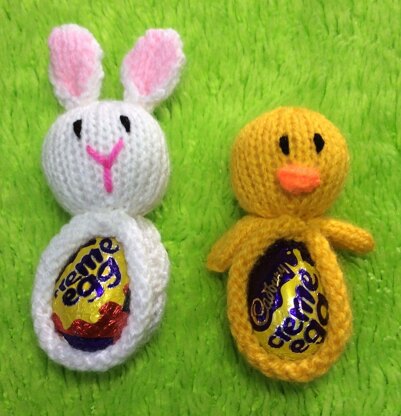 Bunny and Chick Creme Egg Choc Holders