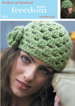 Crochet Hat in Twilleys Freedom Wool - 9014